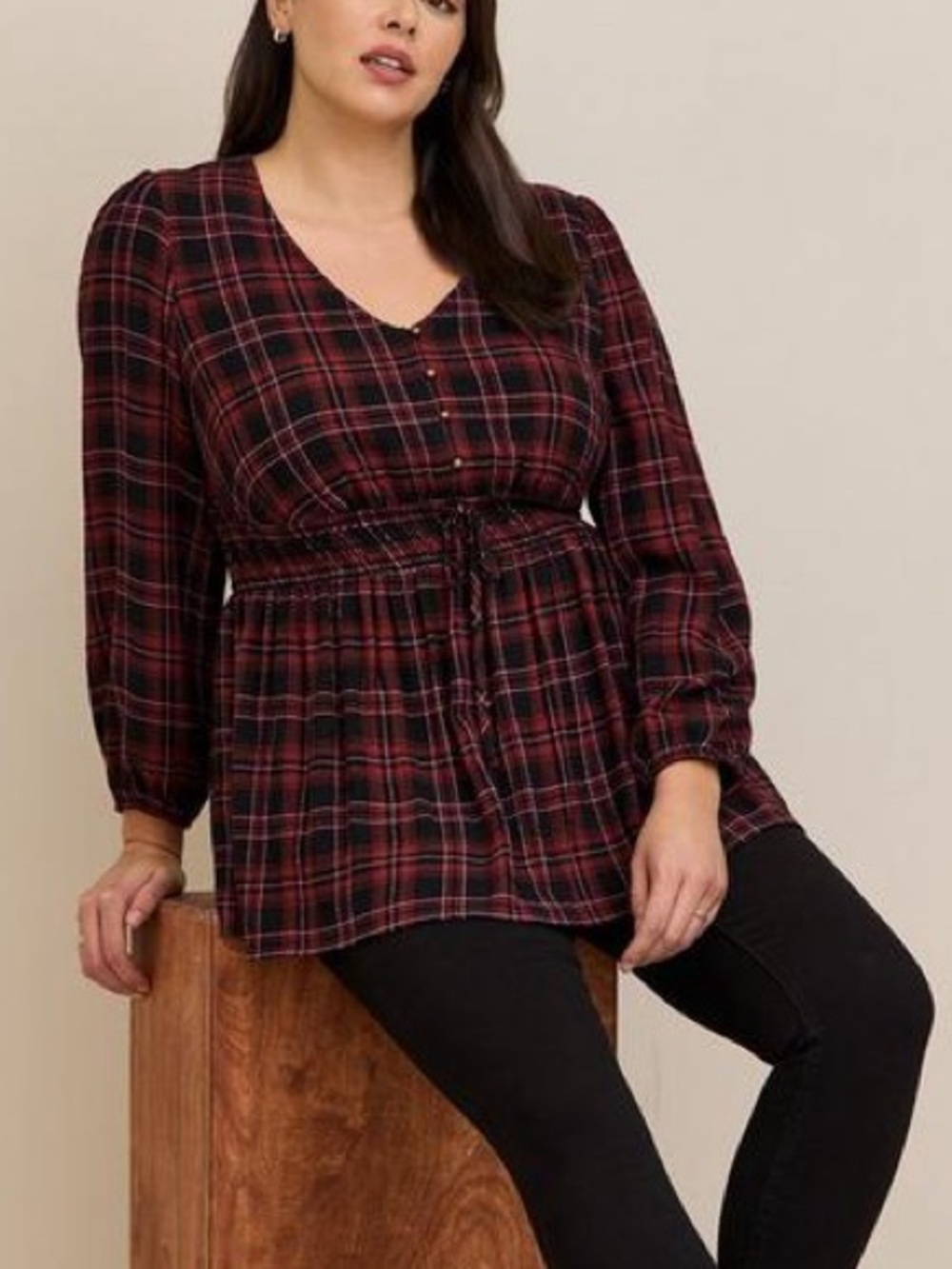 F050 TORRID Babydoll Flannel
